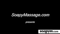 Masseuse shows her AMAZING body in a hot soapy massage 2