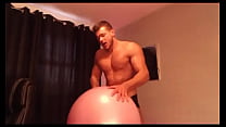 Inflatable LateX Ego - more videos on HOTGUYCAMS.com