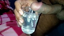 cum in glass of water