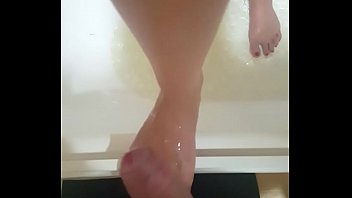 I cum on my girlfriend's feet.