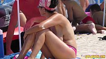 Amateur Voyeur Sexy MILFs - Spy Beach Dicke Titten Oben Ohne