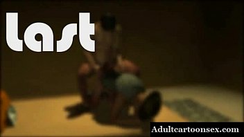 Mit verbundenen Augen 3D Cartoon Hunk saugt Hahn und wird in den Arsch gefickt