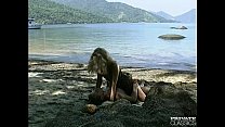 Aniko Jacqueline a des relations sexuelles anales à la plage