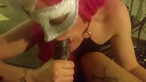 Spit Drooling on bbc toy while jerkin bf