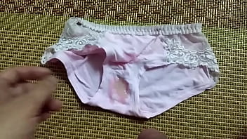 Lovely pink briefs | Cum on panties compilation the best!