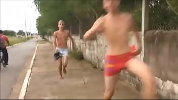 running in underwear