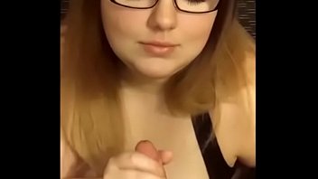 Chubby Girl With Glasses POV Blowjob