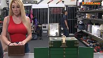 Busty woman railed by nasty pawn keeper