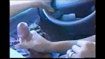 Blowjob in a moving car