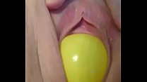 Briten Chav Ping Pong Pussy Balls Dripping