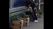 Couple Fuck at train station