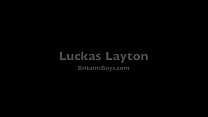 Luckas Layton whips out his thick uncut cock 3