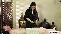 Asian masseuse gets fucked for extra
