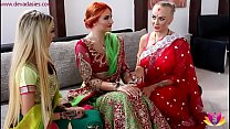 Zeremonie der indischen Braut vor der Hochzeit
