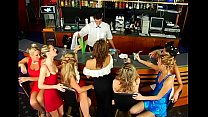 Immodest group banging with young women switching partners
