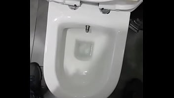 My solo cumshot in toilet. Cum blast