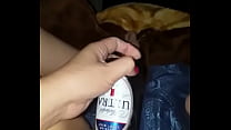 Flasche im Bett