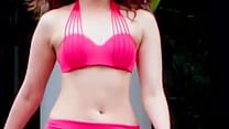 (Zoom Zeitlupe bearbeiten) Indische Schauspielerin Tamannaah Bhatia heiße Brüste Nabel im Bikini und Bluse in F2 Beine Brüste Spaltung Das ist Mahalakshmi