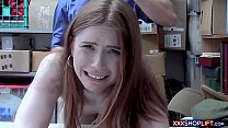 Redhead with a pale skin gets punish fucked
