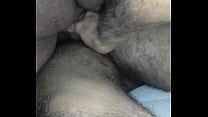 Two lovers penetrating their wife while helping me