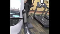 Big fat ass Ass at gym thongslip Milf