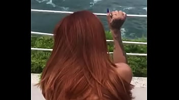 Giving your ass off on the hotel's balcony
