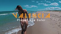 Russian Girl Sasha Bikeyeva - Estou nua e linda na praia Lago Saler em Valência