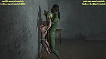 Sophitia Alexandra scopata duramente dal porno mostruoso 3D di Futanari Orc