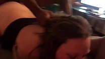 (POV) Sexy d. amauter white bitch getting tag teamed after bar