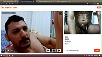 Man eats pussy on webcam