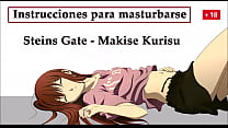 JOI Hentai in Spanisch mit Kurisu vom Steins Gate, ein besonderes Experiment.
