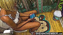 Ebony Cartoon Slut Taking A Long Piss On The Toilet, Msnovember Ebony Hentai Peeing While Texting Step Dad With Pussy Exposed , Sexy Ebony Thighs Open Pissing on Sheisnovember