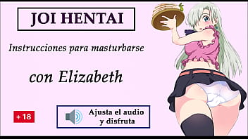 JOI hentai with Elizabeth, from the anime "the 7 deadly sins", in Spanish.