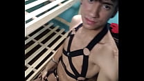 Skinny hot Latino shows his body argentino twink