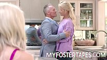 Kit Mercer and  Allie Nicole - Religious Foster step Mom Teaches Her Daughter Obedience - FULL SCENE on http://MyFosterTapes.com
