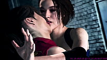 Resident Evil: Claire e Jill Lesbian Kissing | KamadevaSFM