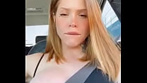 Showing boobs while driving
