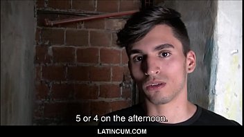 LatinCum.com - Amateur Skinny Young Latino Twink Boy Fucked On Job Site POV