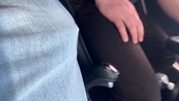 Uber driver touches his bulge