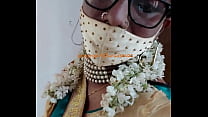 Indian sexy crossdresser Lara D'Souza saree video