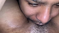 Juicy pussy dripping down his face