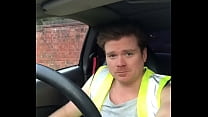 Прямой британский строитель дрочит в машине сторожит в Эссексе
