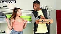 LETSDOEIT - (Ginebra Bellucci & Darrell Deeps) Spanish Teen Gets BBC From Delivery Guy