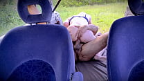 OUTDOOR PUBLIC ANAL SEX WITH HOT BLONDE IN THE BACK OF THE CAR 1of2