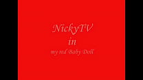 NickyTV in my red b. Doll