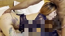Liebhaber von schwarzen Turteltauben schlägt das Fell auf Melissa Lisboas rosa Muschi, Sensation auf der Haut