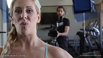 Camera man fucks fitness instructor