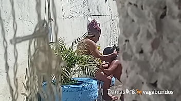 I caught my parents fucking in the backyard.
