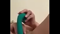 Solo play with toys until orgasm