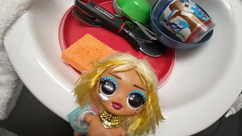 Barbie doll fuck and cum